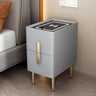 Short Height Wood Nightstand with Drawer Storage Image - 5