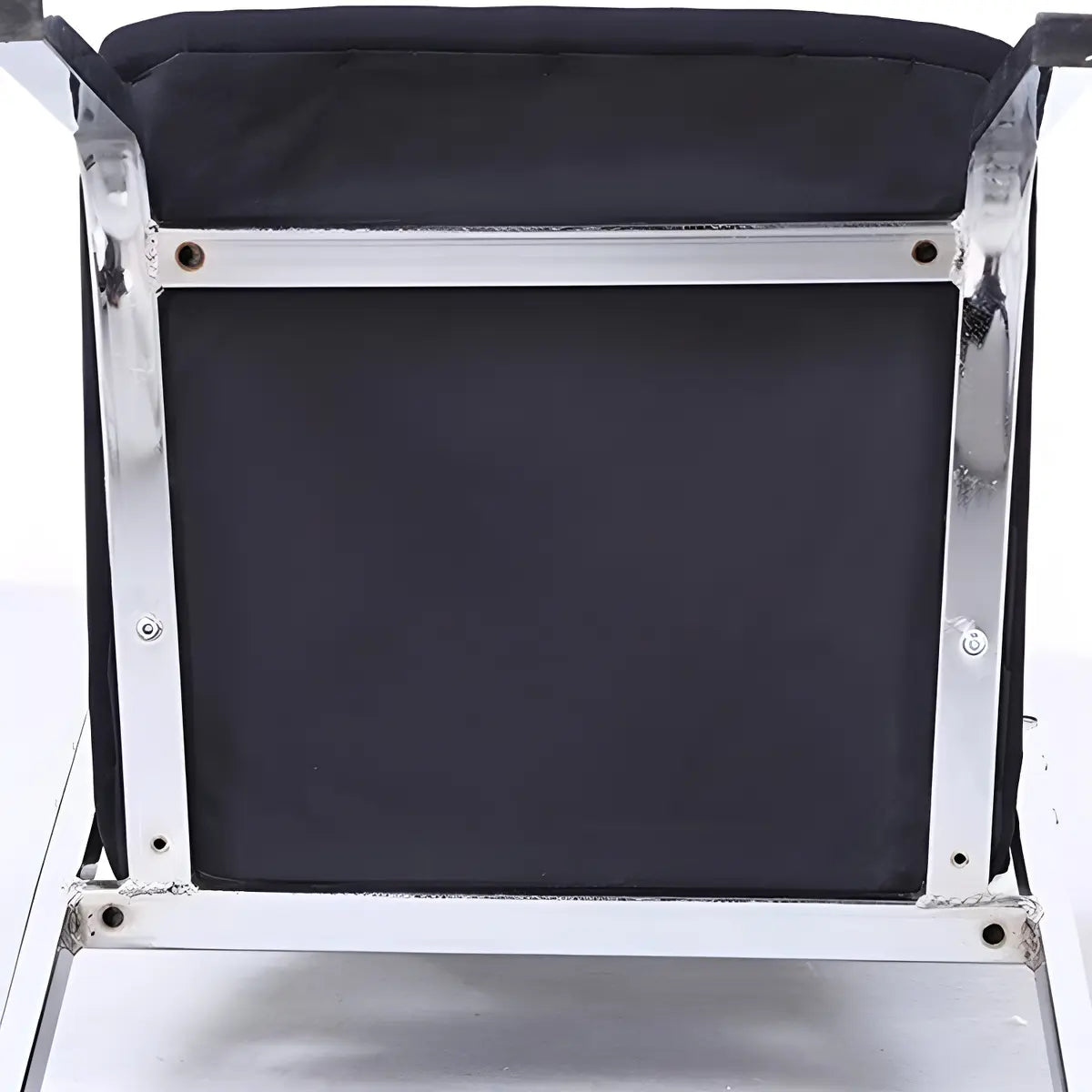 Silver Legs Ergonomic Modern Mesh Armless Office Chair Image - 12