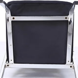 Silver Legs Ergonomic Modern Mesh Armless Office Chair Image - 12
