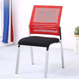 Silver Legs Ergonomic Modern Mesh Armless Office Chair Image - 7