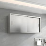 Silver Metal Wall-Mount Dining Room China Cabinets Image - 13