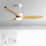 Simple 3 Blade Adjustable LED Ceiling Fan with Light Image - 11