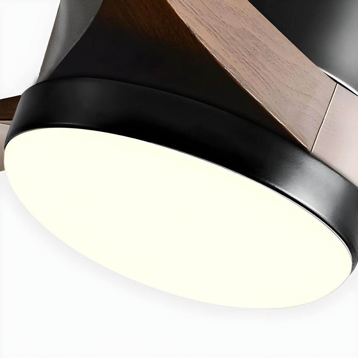 Simple 3 Blade Adjustable LED Ceiling Fan with Light Image - 12