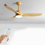 Simple 3 Blade Adjustable LED Ceiling Fan with Light Image - 14