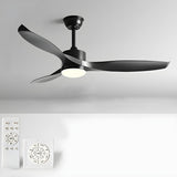 Simple 3 Blade Adjustable LED Ceiling Fan with Light Image - 17