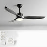 Simple 3 Blade Adjustable LED Ceiling Fan with Light Image - 17