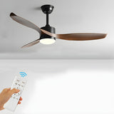 Simple 3 Blade Adjustable LED Ceiling Fan with Light Image - 6