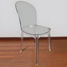 Simple Acrylic Low Back Armless Dining Side Chair Image - 11