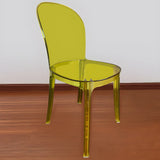 Simple Acrylic Low Back Armless Dining Side Chair Image - 41