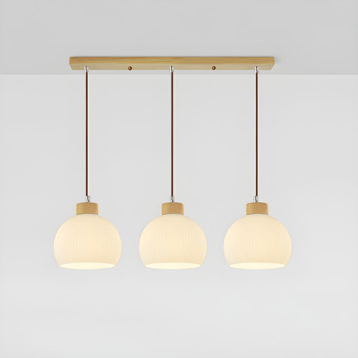 Simple Adjustable 3-Light Dome Island Pendant Light Image - 2