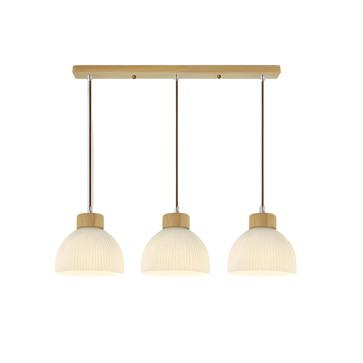 Simple Adjustable 3-Light Dome Island Pendant Light Image - 7