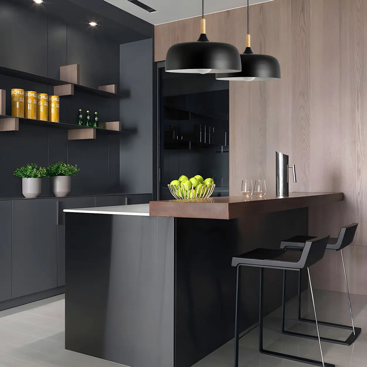 Simple Adjustable Dome-Shaped Iron Cord Pendant Light Image - 22