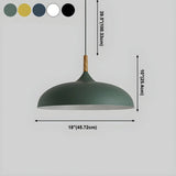 Simple Adjustable Dome-Shaped Iron Cord Pendant Light Image - 24