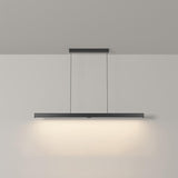 Simple Adjustable Linear LED Island Hanging Light Image - 5