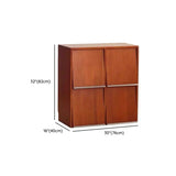 Simple Auburn Small Solid Wood Modular Cube Bookcase #size