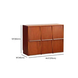 Simple Auburn Small Solid Wood Modular Cube Bookcase Image - 11