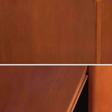 Simple Auburn Small Solid Wood Modular Cube Bookcase Image - 8