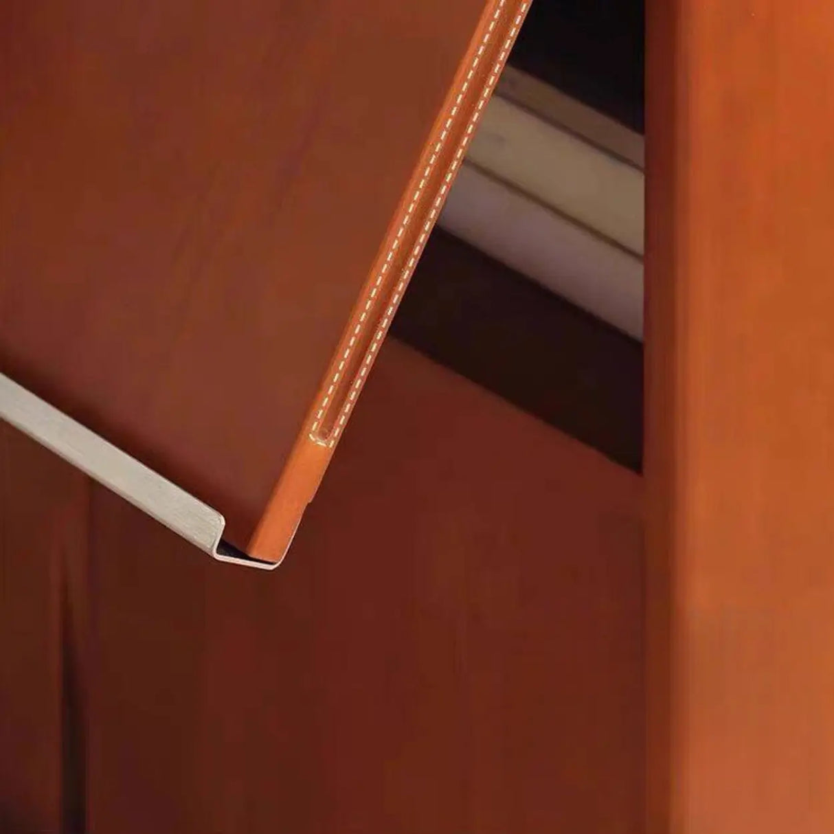 Simple Auburn Small Solid Wood Modular Cube Bookcase Image - 9