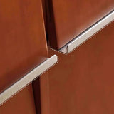 Simple Auburn Small Wood Modular Cube Bookcase Image - 7