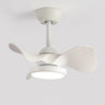 Simple Bedroom 3 Blades Modern LED Ceiling Fan Light Image - 3