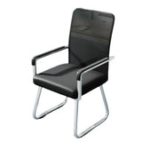Simple Beige Ergonomic Rectangular Fabric Office Chair Image - 10