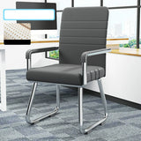 Simple Beige Ergonomic Rectangular Fabric Office Chair Image - 21