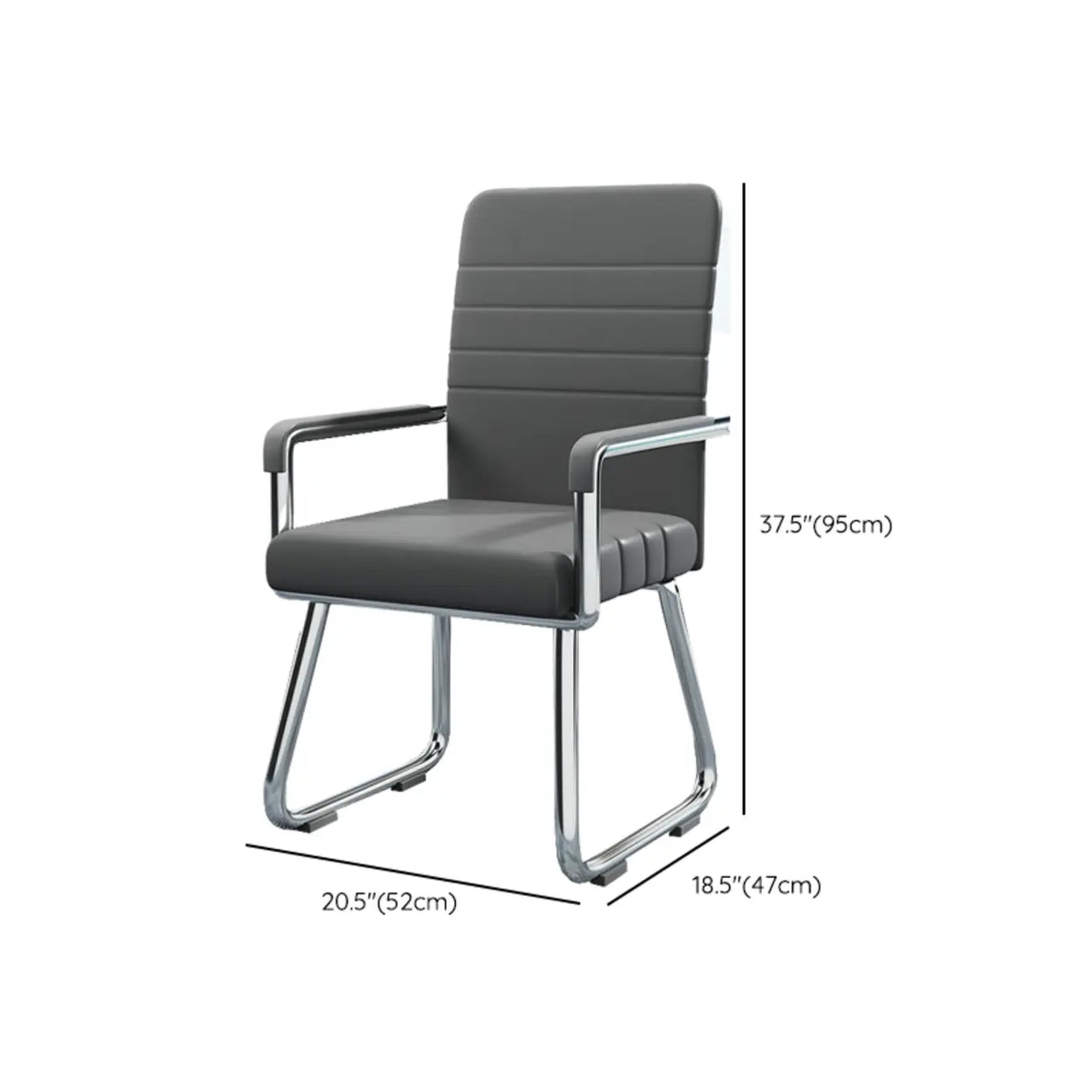 Simple Beige Ergonomic Rectangular Fabric Office Chair 