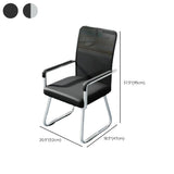 Simple Beige Ergonomic Rectangular Fabric Office Chair Image - 24