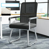 Simple Beige Ergonomic Rectangular Fabric Office Chair Image - 5