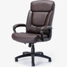 Simple Black Adjustable Ergonomic Leather Office Chair Image - 3