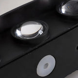 Simple Black Geometric  Exterior LED Up Down Wall Lamp Image - 9