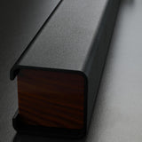 Simple Black Linear Kitchen Island Hanging Light Image - 11