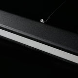 Simple Black Linear Kitchen Island Hanging Light Image - 12