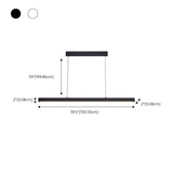 Simple Black Linear Kitchen Island Hanging Light Image - 15