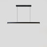 Simple Black Linear Kitchen Island Hanging Light Image - 2