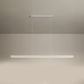 Simple Black Linear Kitchen Island Hanging Light Image - 3