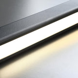 Simple Black Linear Kitchen Island Hanging Light Image - 9