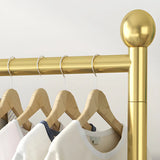 Simple Black Metal Garment Coat Rack with Hooks and Shelf Image - 6