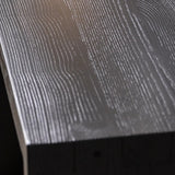 Simple Black Rectangular Wood Entryway Console Table Image - 5