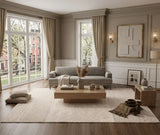 Simple Bohemian Beige Rectangle Anti-Slip Area Rug Image - 4