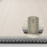 Simple Bohemian Beige Rectangle Anti-Slip Area Rug Image - 5