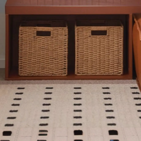 Simple Brown Closed Back Wood Storage Small Bookcase Image - 1