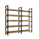 Simple Casual Alloy Open Back Rectangle Bookshelves Image - 15