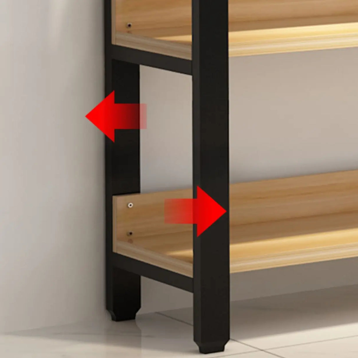 Simple Casual Alloy Open Back Rectangle Bookshelves Image - 16