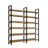 Simple Casual Alloy Open Back Rectangle Bookshelves Image - 2