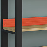 Simple Casual Alloy Open Back Rectangle Bookshelves Image - 20