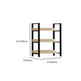 Simple Casual Alloy Open Back Rectangle Bookshelves Image - 33