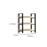 Simple Casual Alloy Open Back Rectangle Bookshelves Image - 34
