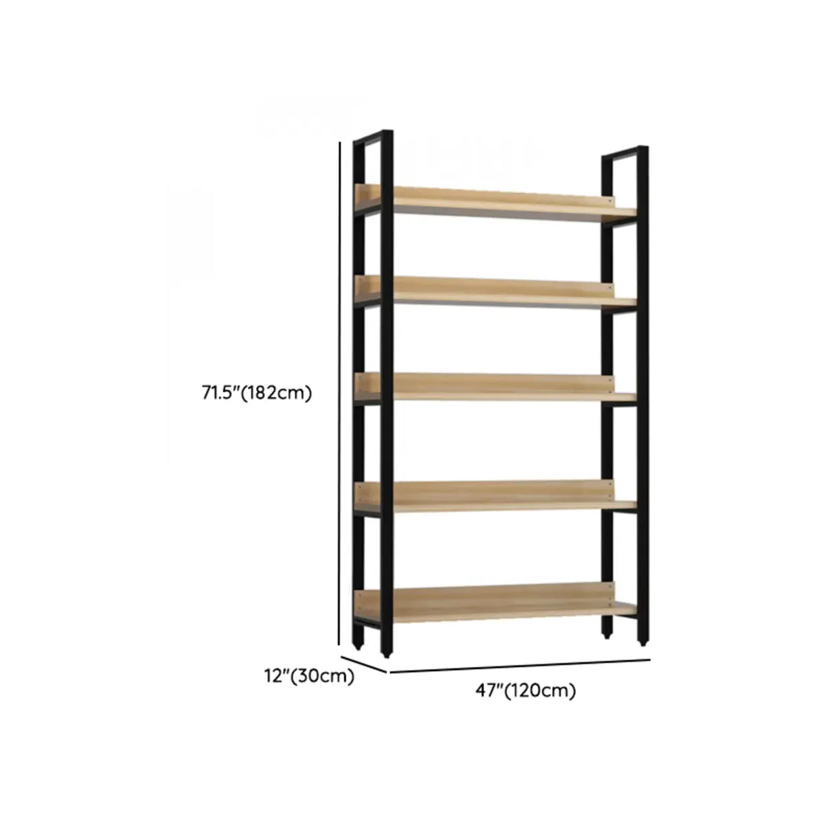 Simple Casual Alloy Open Back Rectangle Bookshelves Image - 36