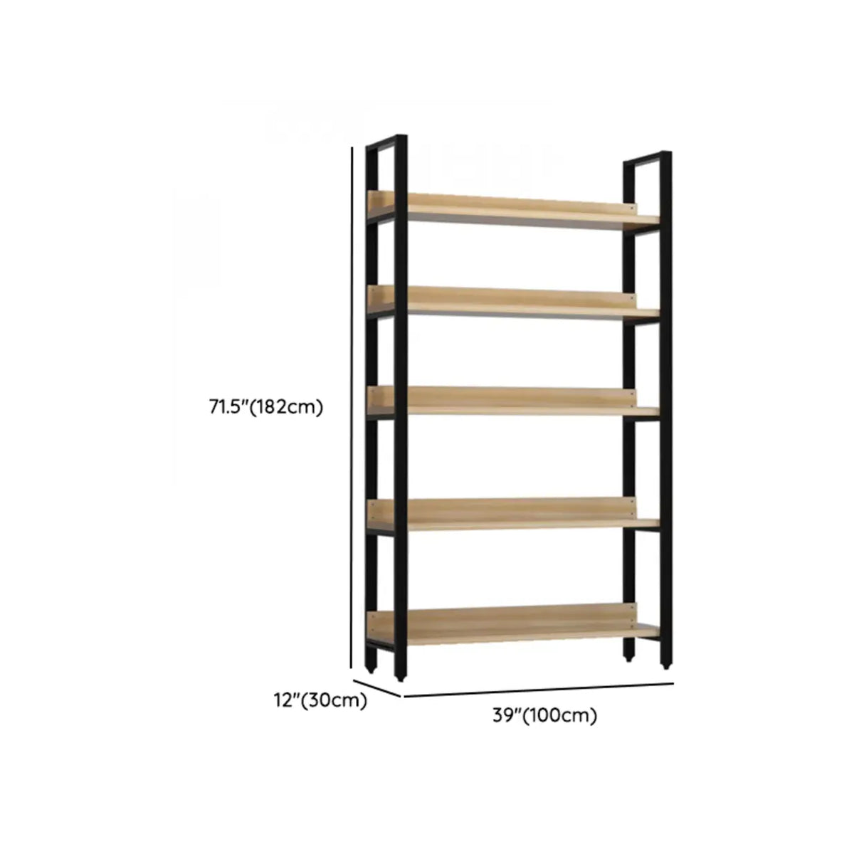 Simple Casual Alloy Open Back Rectangle Bookshelves Image - 37